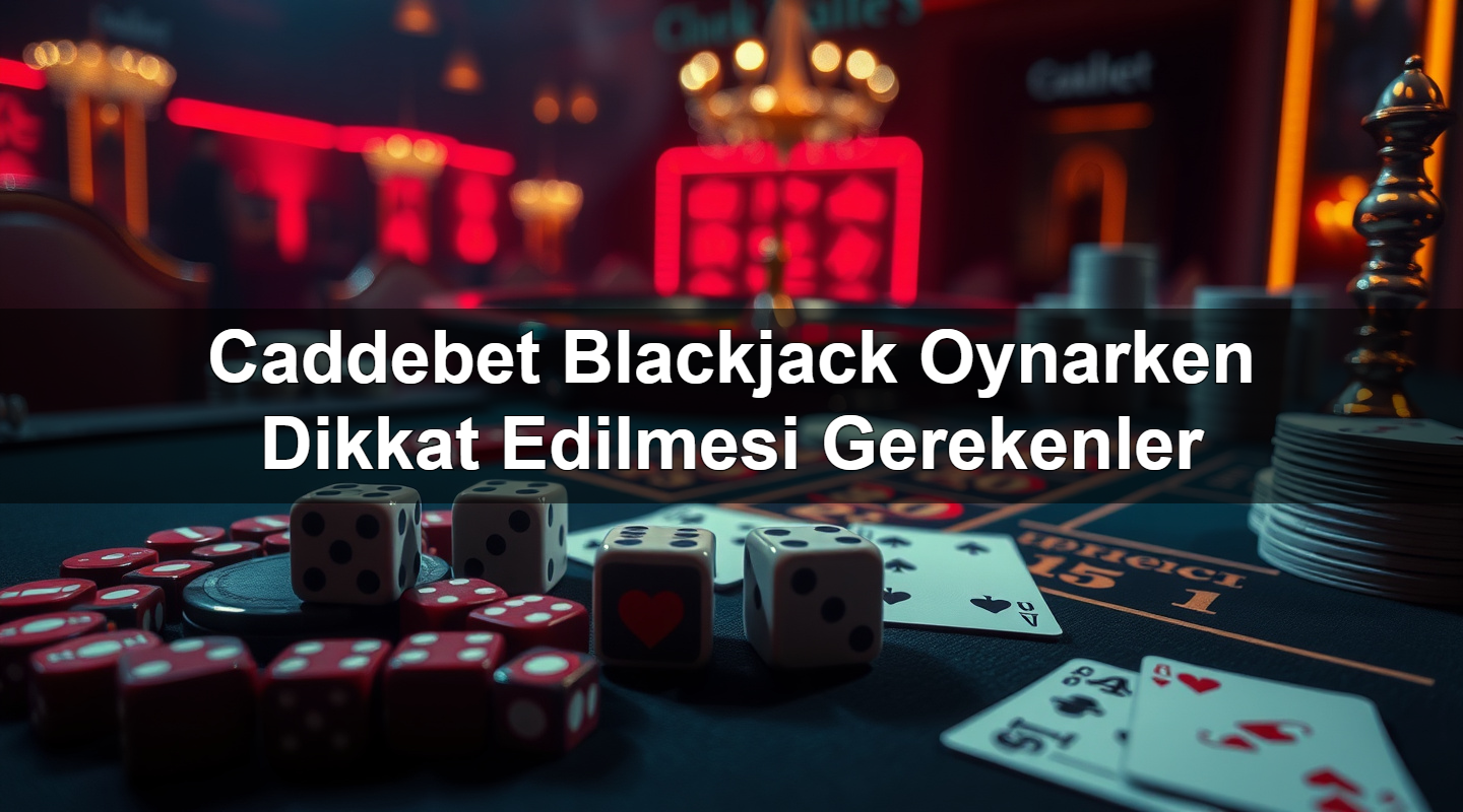 Caddebet Blackjack Oynarken Dikkat Edilmesi Gerekenler
